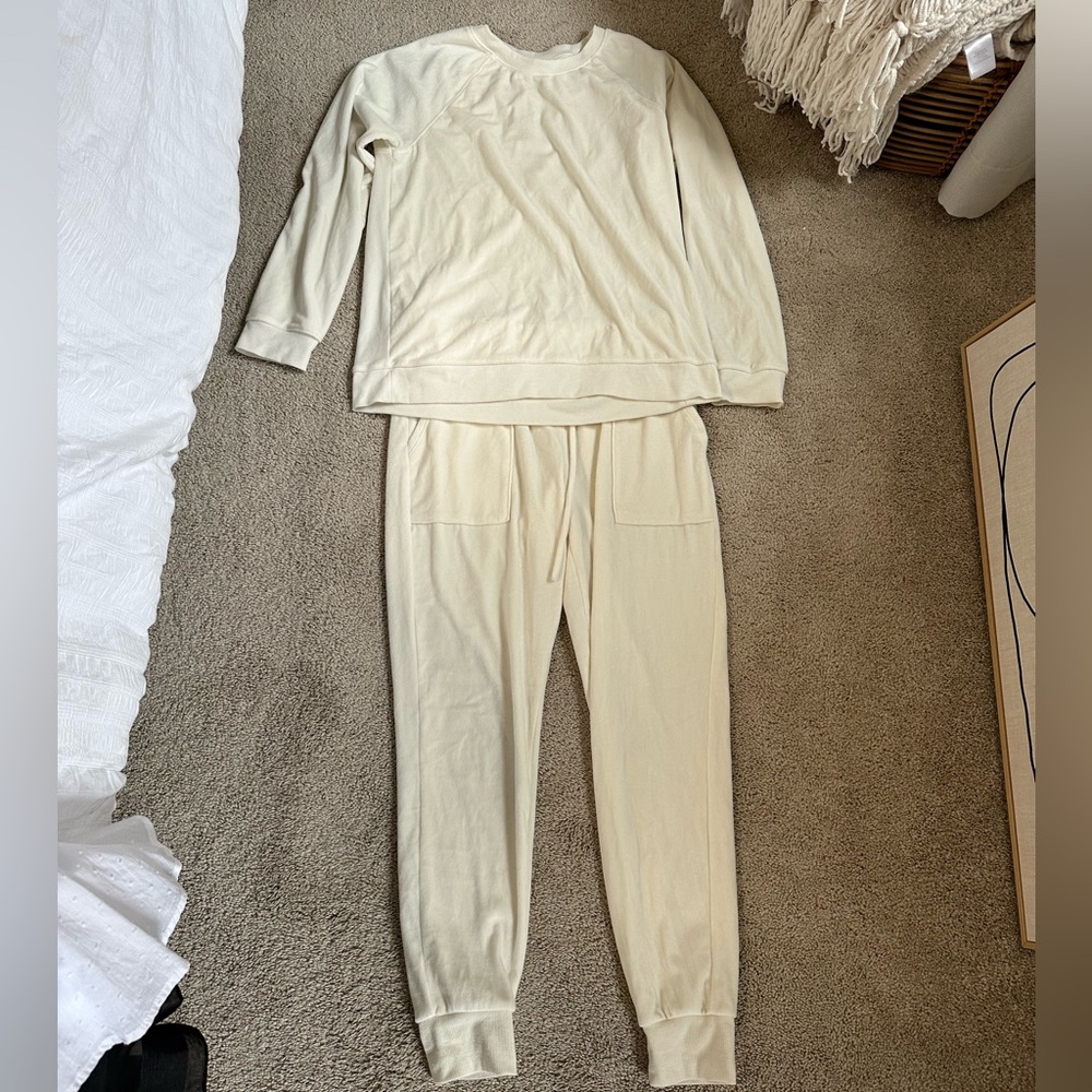 Cream Loungewear Set